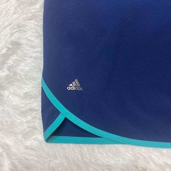 Adidas Skort Skirt Size Large Pockets Blue Athletic Built in Shorts Stretchy Ten - Picture 2 of 11